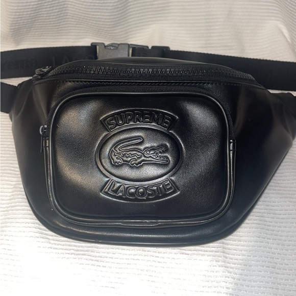 Supreme | Bags | Supreme X Lacoste Black Waist Bag | Poshmark